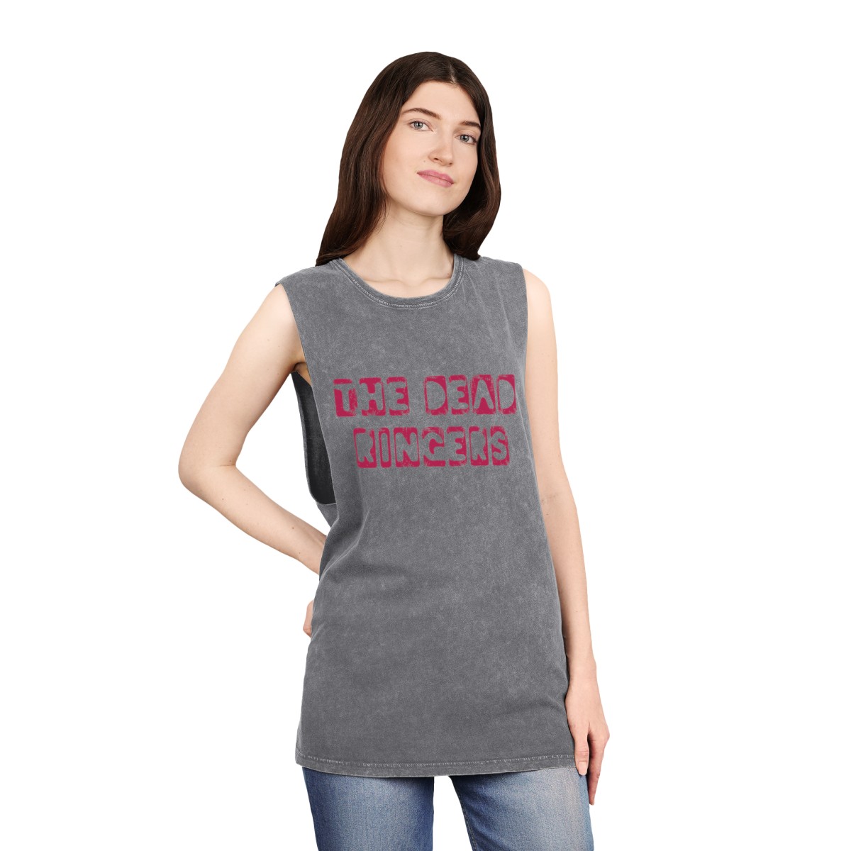 The Dead Ringers Unisex Stonewash Tank Top